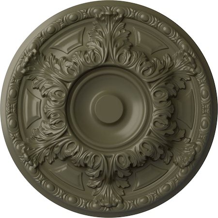 Ekena Millwork Granada Ceiling Medallion (Fits Canopies up to 7 1/8"), Hand-Painted Painted Turtle, 19"OD x 1 1/2"P CM19GAPTF
